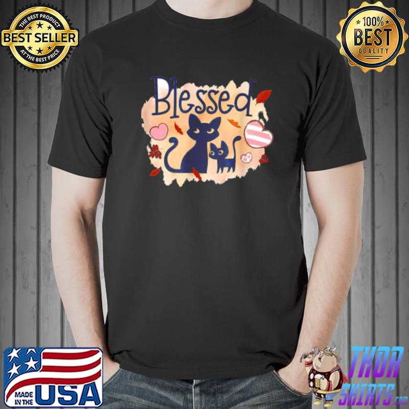 Cat Halloween Blessed Shirt