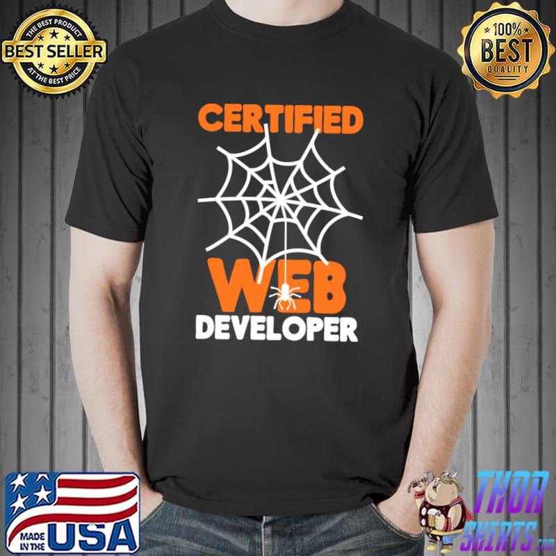 Certified Web Developer Geek Halloween Costume Alternative T-Shirt
