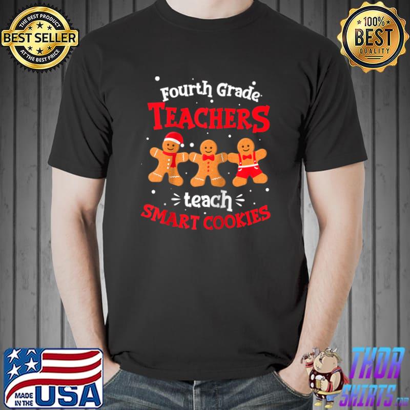 Christmas Fourth Grade Teacher Holiday 4th Grade Teacher Raglan Baseball T-s Unisex