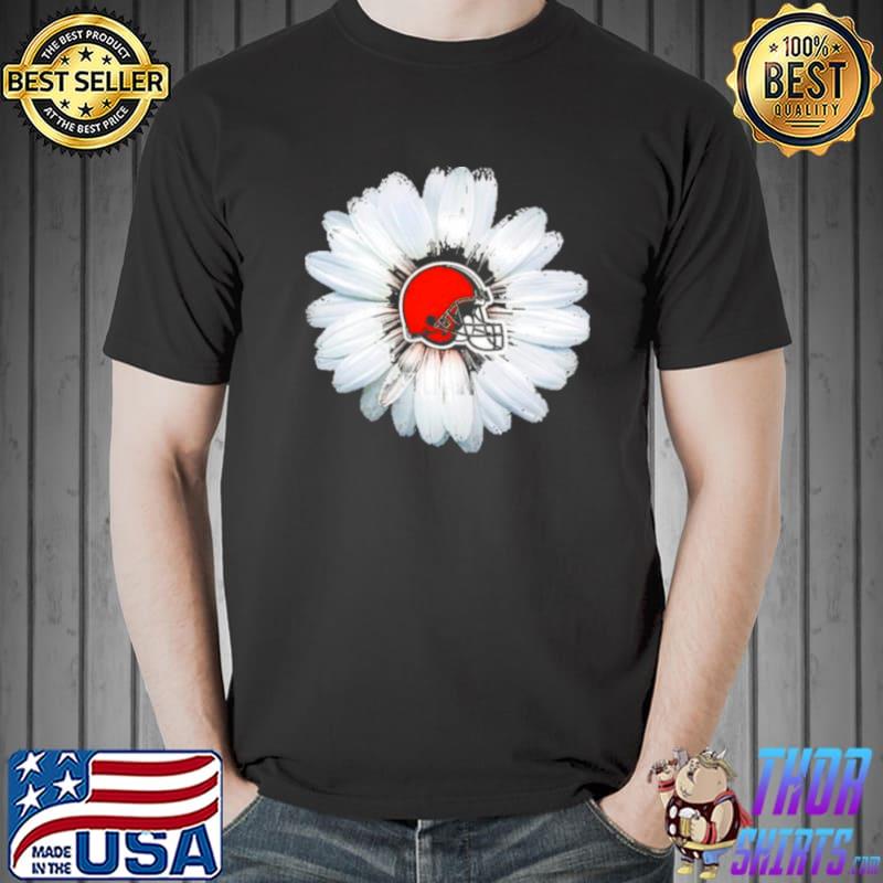 Cleveland Browns Flower White Daisy Shirt