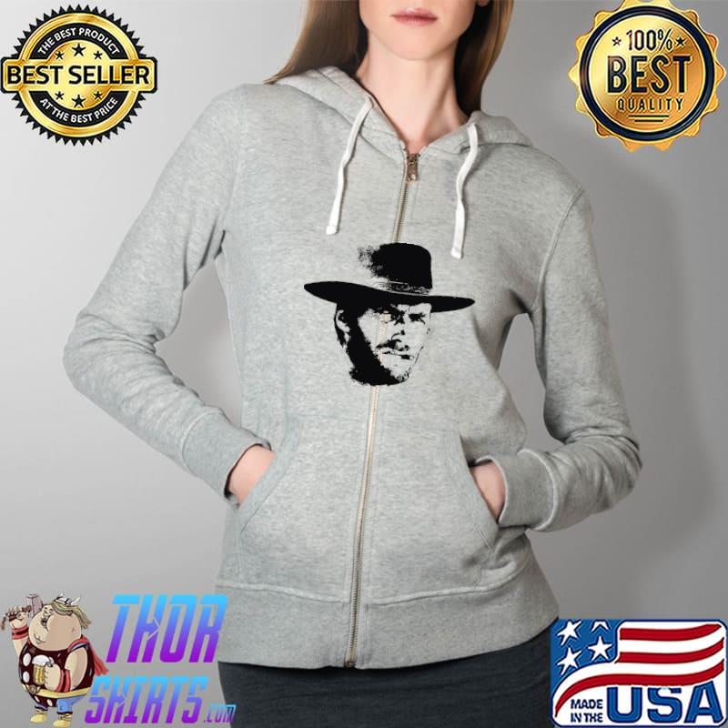 Clint Eastwood Minimalistic Pop Shirt Full Zip Hooded