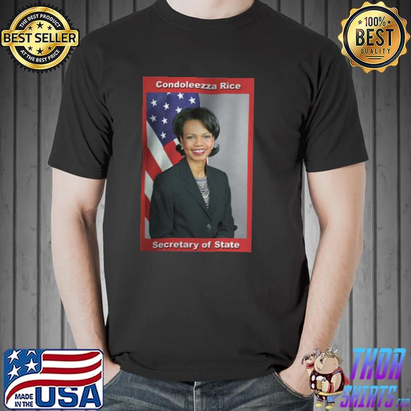 Condoleezza Rice Secretary Of State America Flag Shirt Unisex