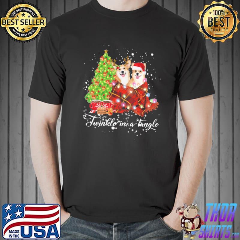 Corgi twinkle in a tangle christmas Tree s Unisex