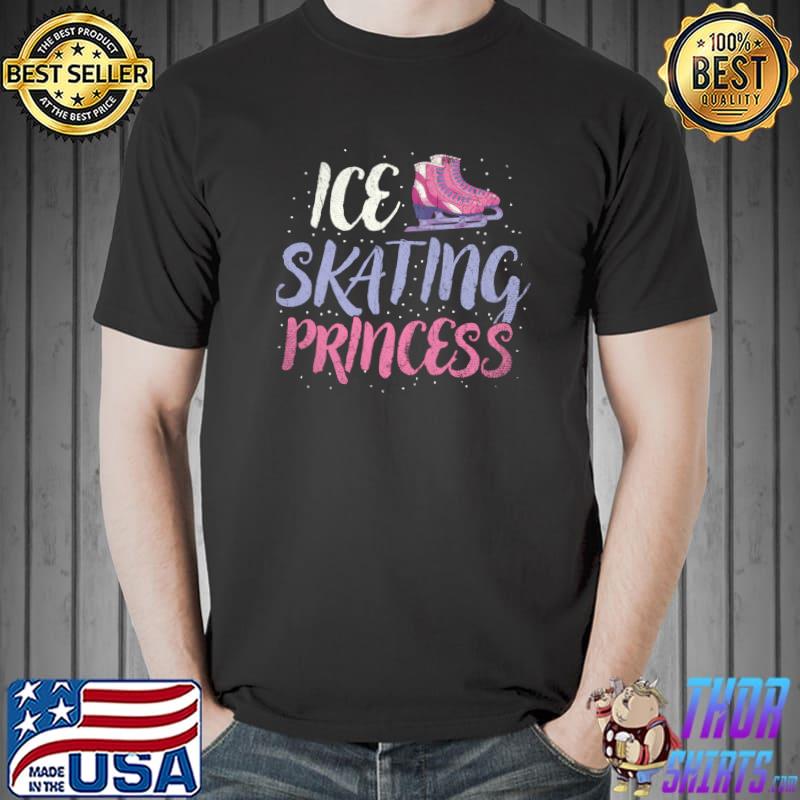 Cute Skates Winter Sports Ice Skating Princess Ice Skating T-shirt