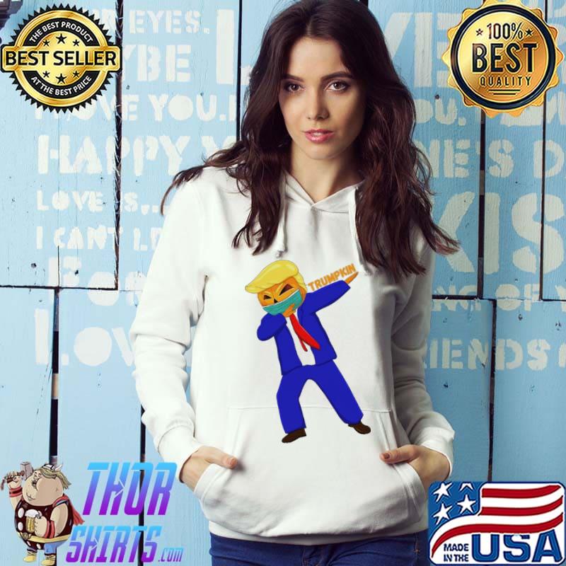 Dabbing Trumpkin Mask Donald Trump Pumpkin Halloween Shirt Hoodie