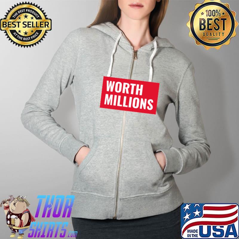 Dealer Vibes -worth millions American Streetwear T-s Full Zip Hooded