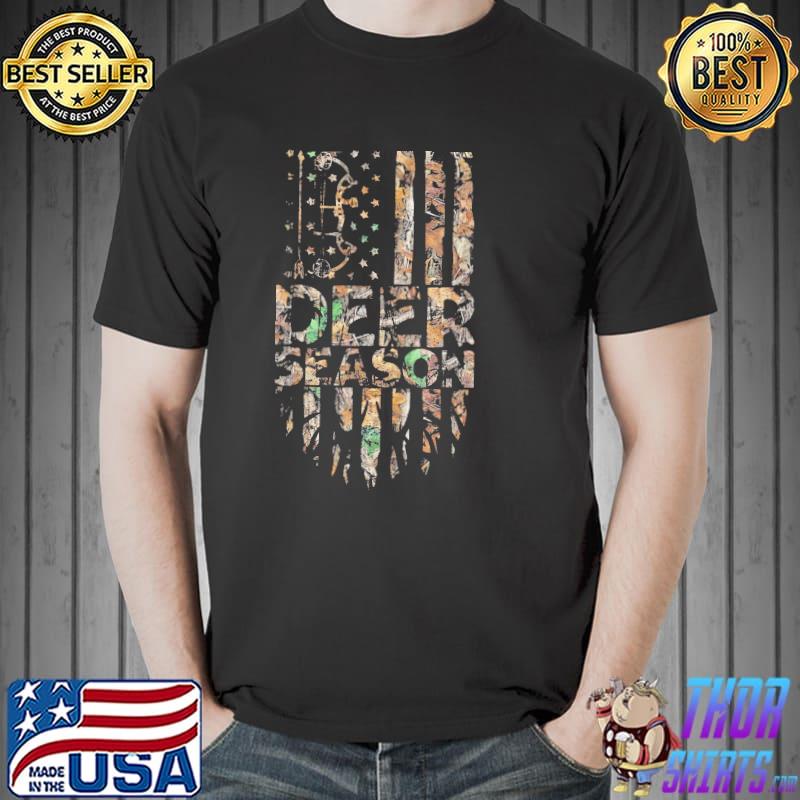 Deer Season America Flag Shirt Unisex