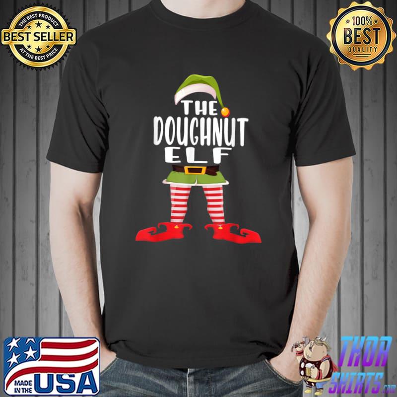 Doughnut Elf Costume Shirt Family Matching Funny Christmas T-Shirt Unisex