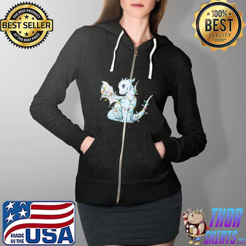 Dragon Christmas Colors Light s Full Zip Hooded