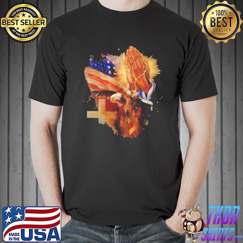 Eagle God bless America Flag Shirt Unisex