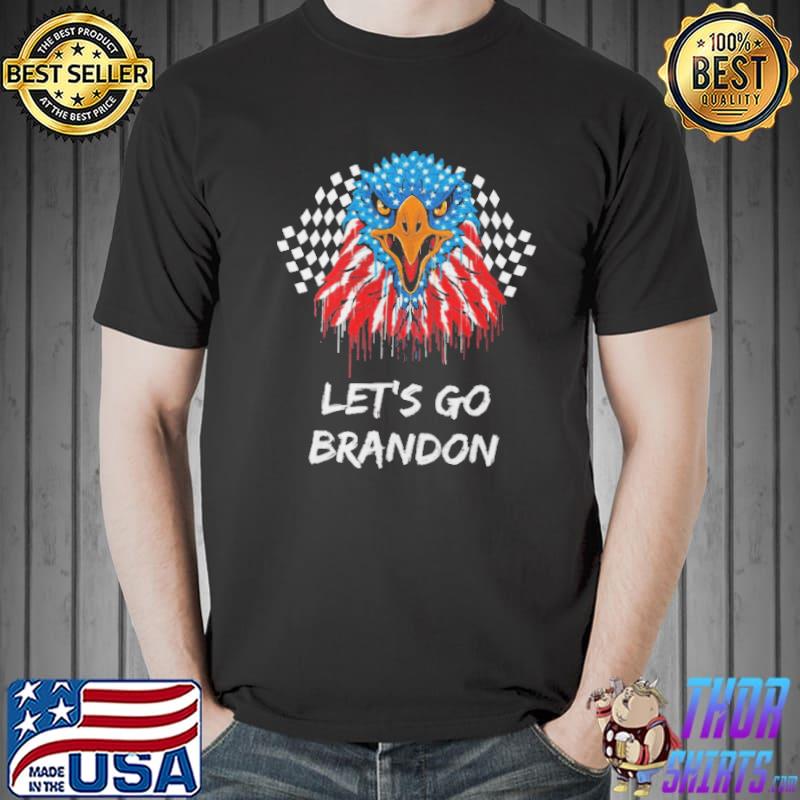 Eagle Nascar Let’s Go Brandon America Flag Shirt