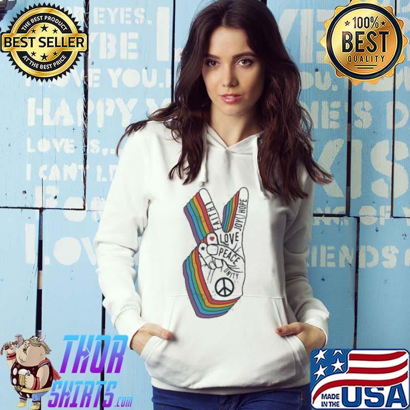 Faith Love Peace Unity Joy Hope Rainbow Shirt