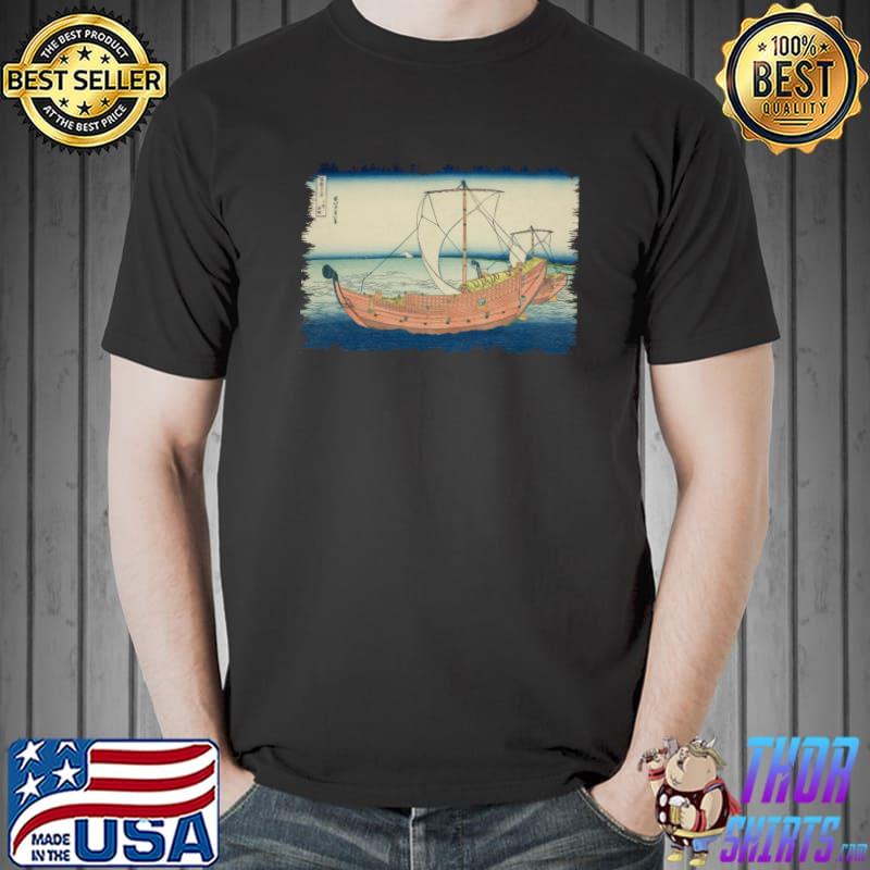 Famous Vintage Japanese Art Sea Lane Off Mount Fuji Hokusai T-s Unisex
