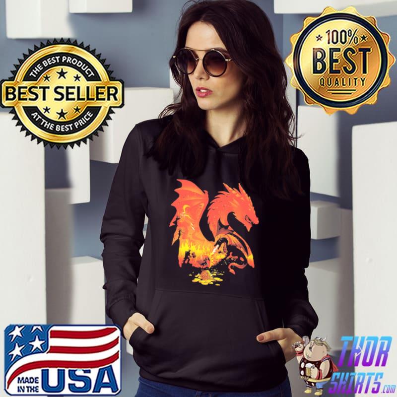 Fantasy Flames Dragon Dice Shirt Hoodie