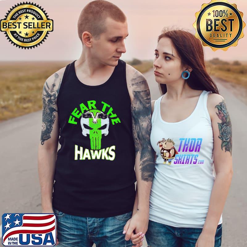 Fear the hawks football skull s Tank Top