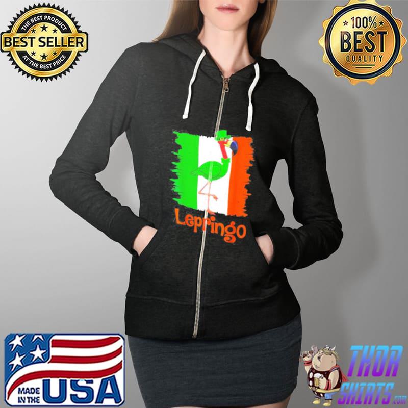 Flamingo St Patrick’s day lepringo s Full Zip Hooded