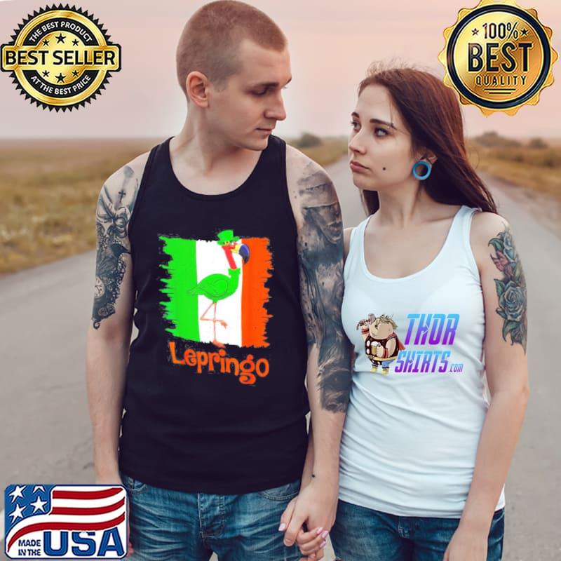 Flamingo St Patrick’s day lepringo s Tank Top
