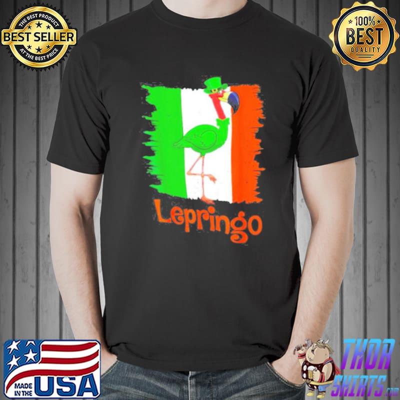 Flamingo St Patrick’s day lepringo shirt