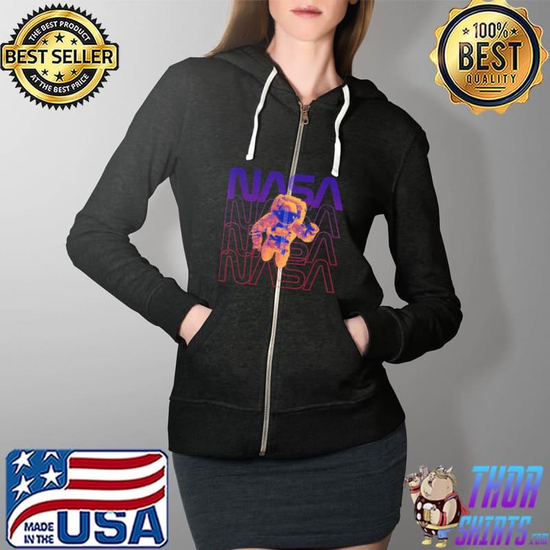 Floating in space NASA occupy Mars Astronaut in space Shirt Full Zip Hooded