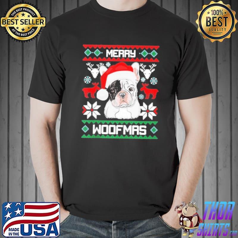 French Bulldog Merry Woofmas Gift Christmas Xmas Frenchie s Unisex