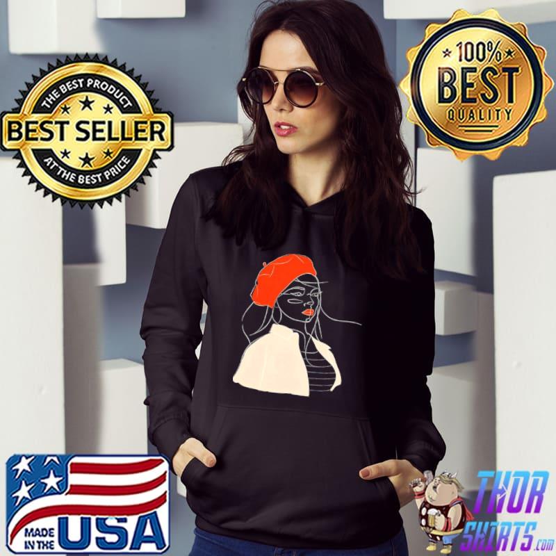 French Girl Parisian beret shirt
