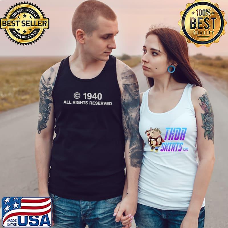Funny Birth Year 1940 Copyright Symbol Created 1940 Birthday Premium T-Shirt Tank Top
