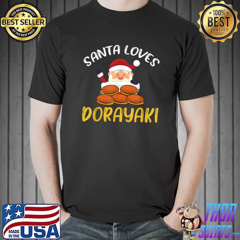 Funny Dorayaki Santa Claus Design Japan Christmas T-Shirt