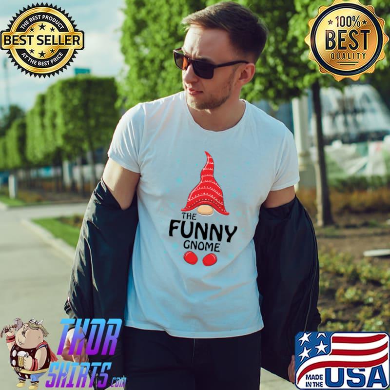 Funny Gnome Matching Family Group Christmas Party Pajama T-Shirt