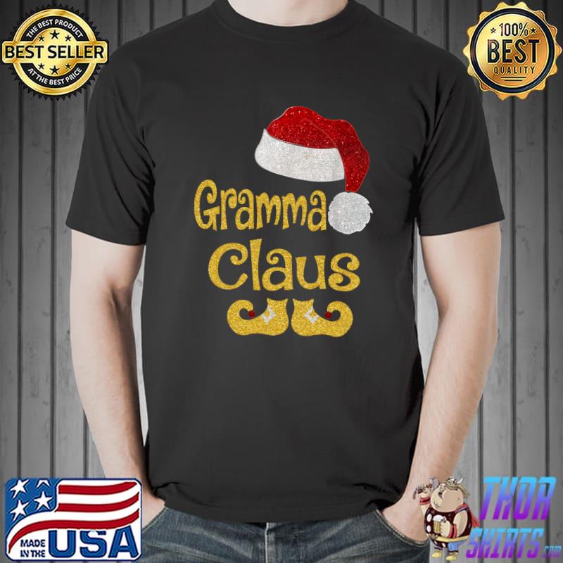 Funny Gramma Claus Christmas T-Shirt Pajamas Santa T-Shirt