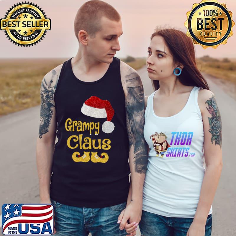 Funny Grampy Claus Christmas T-Shirt Pajamas Santa T-Shirt Tank Top