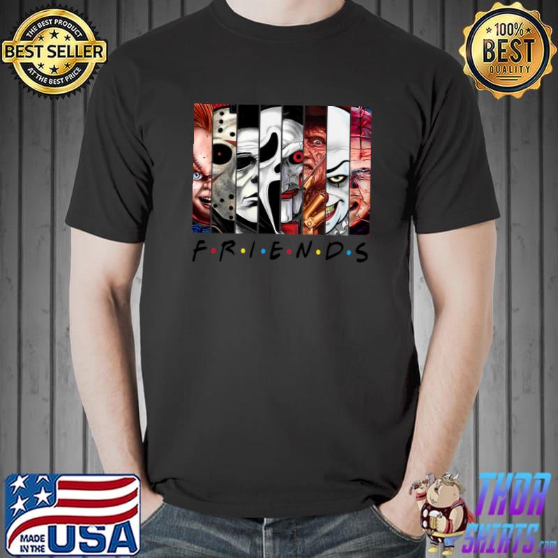Funny Horror Friends Scary Movies Halloween Costume T-s Unisex