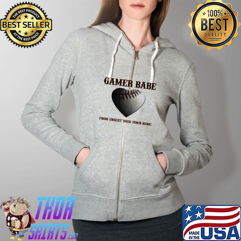 Gamer Babe From Insert Your Town Here Shirt Full Zip Hooded