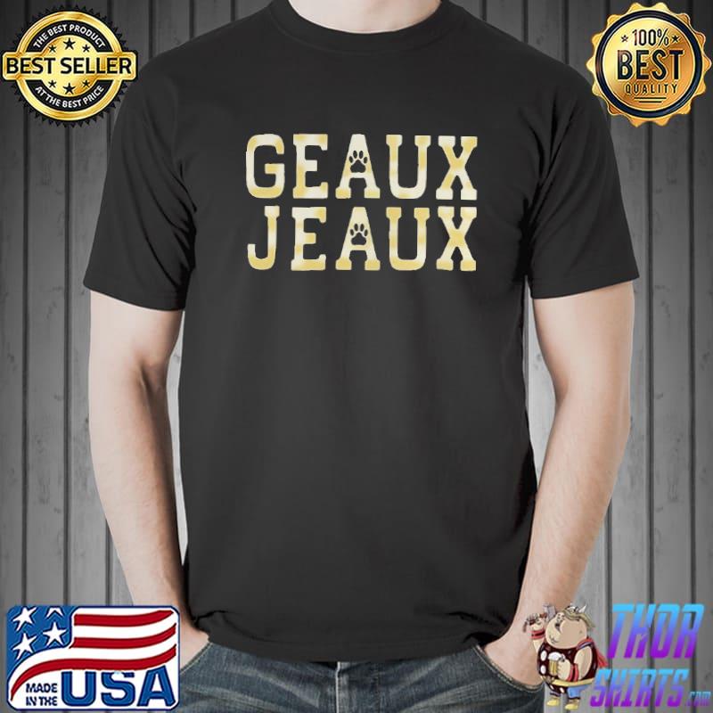 Geaux Jeaux Joe Burrow LSU Football shirt - Kingteeshop