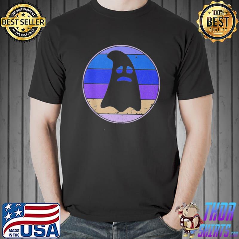 Ghost Halloween Party Retro Sunset Shirt Unisex