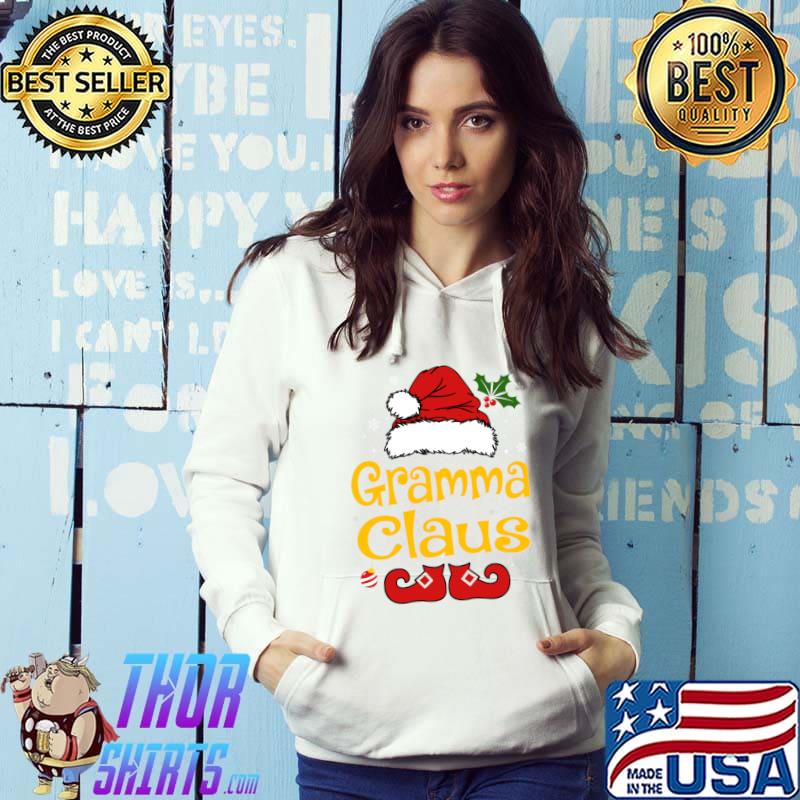 Gramma Claus Christmas Pajamas Santa T-Shirt Hoodie