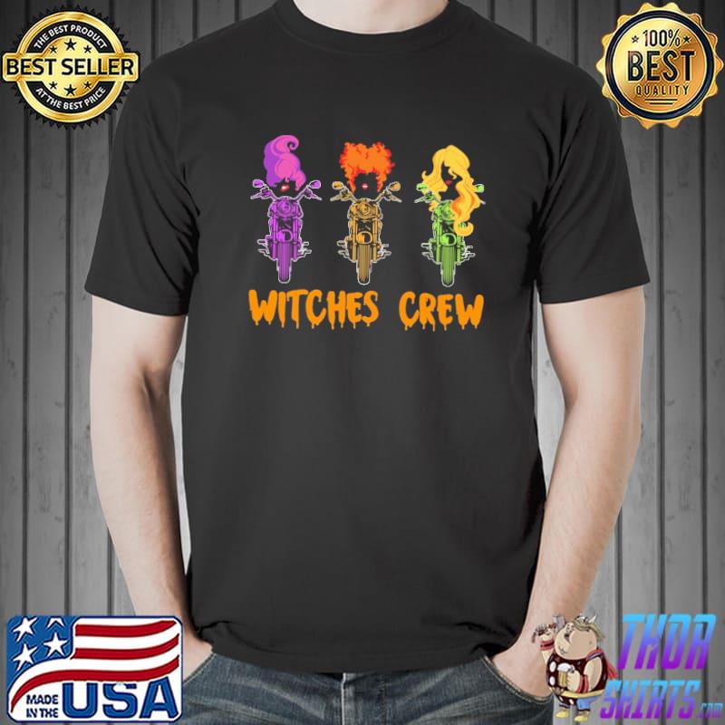 Halloween Motorcycle Funny Hocus Pocus Witches Shirt Unisex