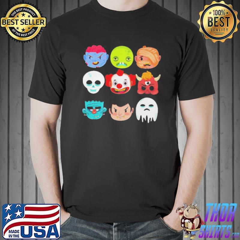Halloween Scary Costume Face Horror Shirt Unisex