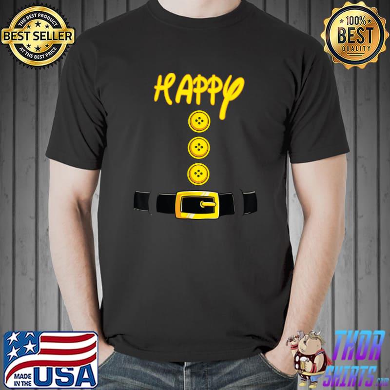 Happy Halloween Dwarf Costume Color Matching T-Shirt
