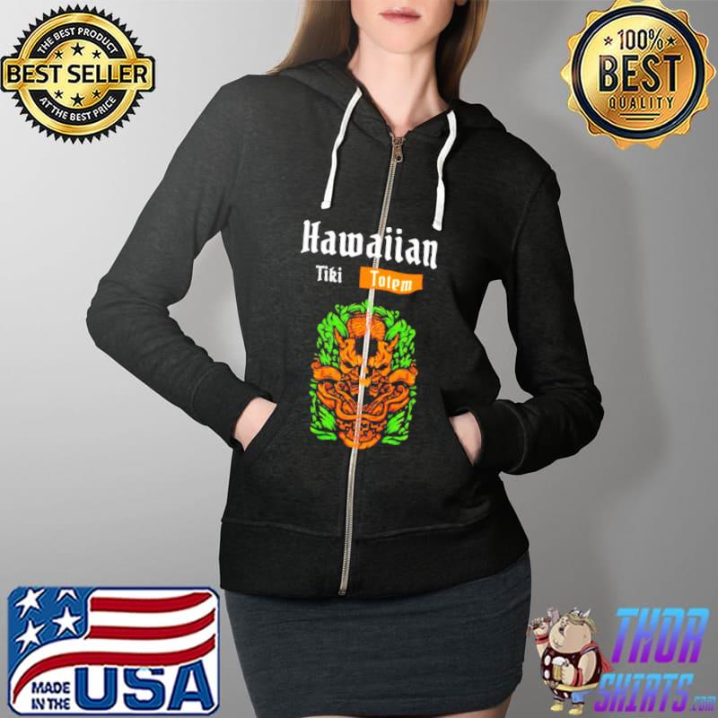 Hawaiian Travel Tropical tiki totem s Full Zip Hooded