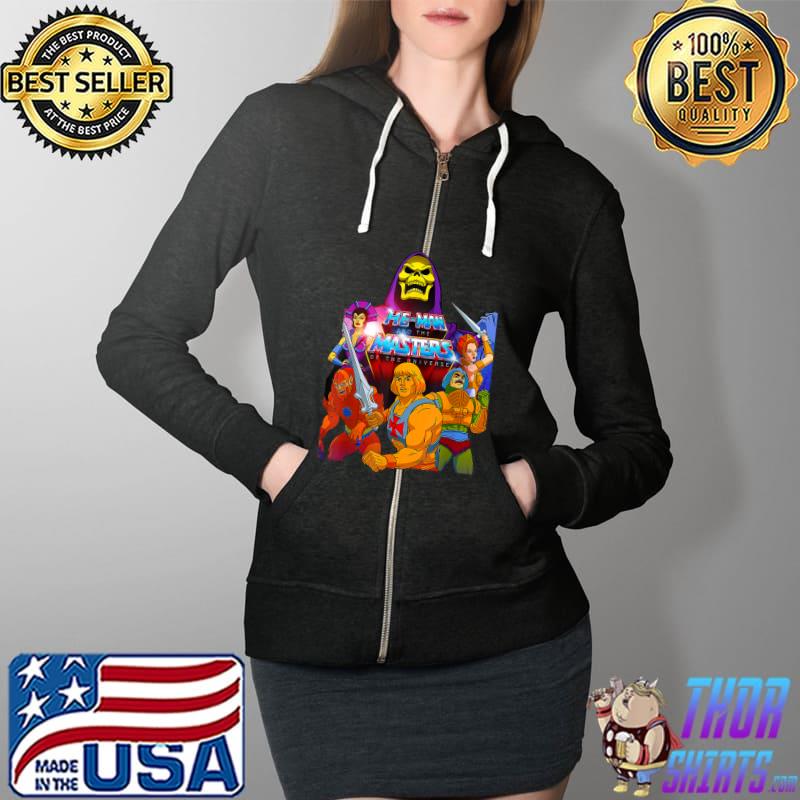 He Man T-Shirt Full Zip Hooded