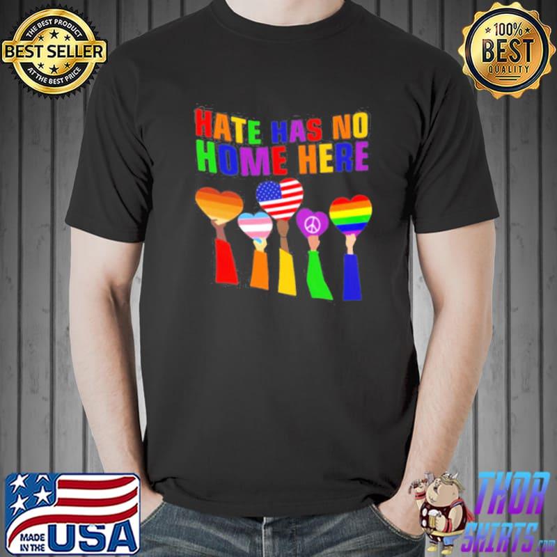 Heart hate has no home here LGBT shirt