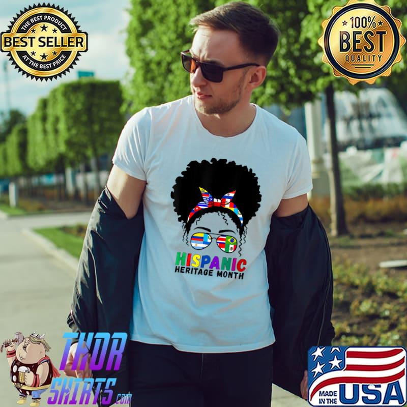 Hispanic Heritage Month Latino Country Flags Women T-Shirt Unisex