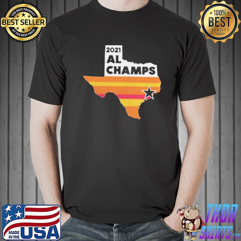 Houston Astros 2021 Al Champ Map Retro Vintage Shirt Unisex