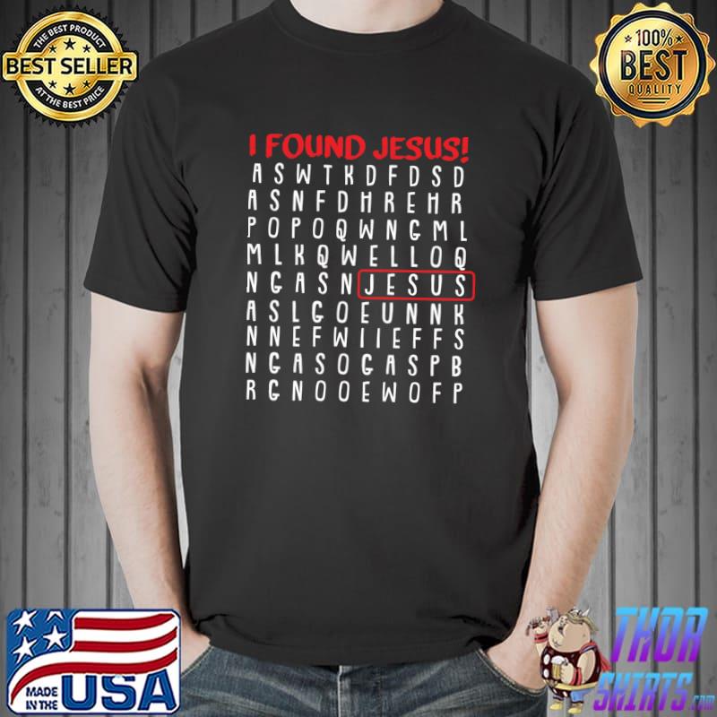 I Found Jesus Christmas Funny Religious Faith Christian T-shirt, hoodie,  sweater, long sleeve and tank top