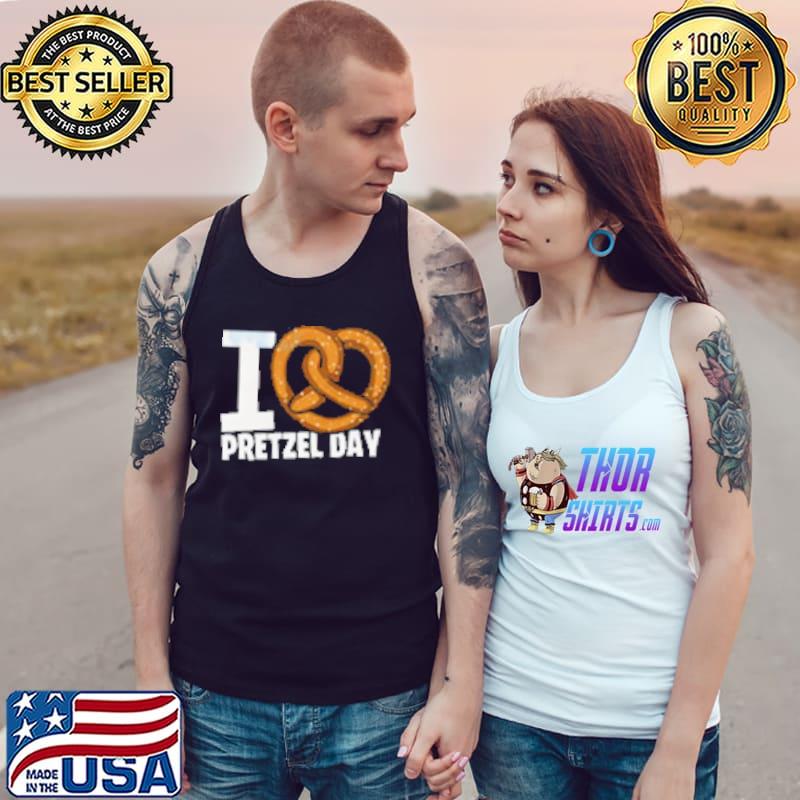 I Love Pretzel Day Shirt Tank Top