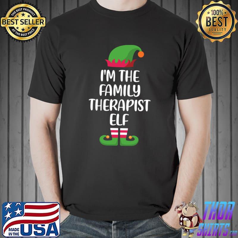 I'm The Family Therapist Elf Christmas Family Matching T-Shirt Unisex