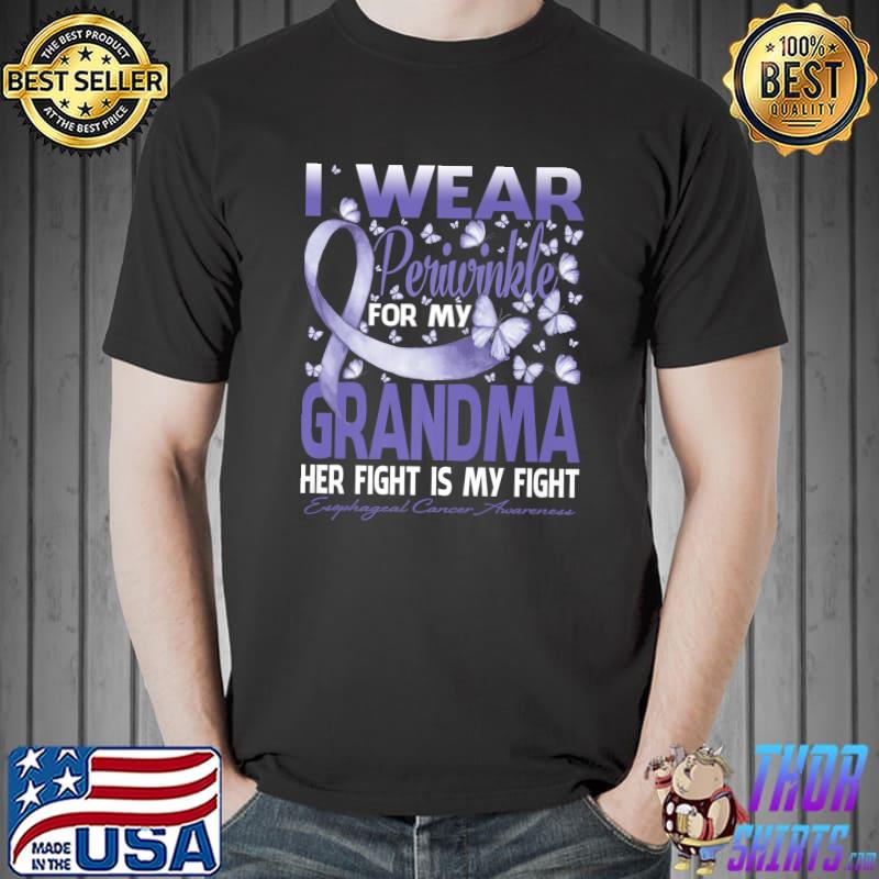 I Wear Periwinkle For My Grandma Esophageal Cancer Awareness Premium T-Shirt
