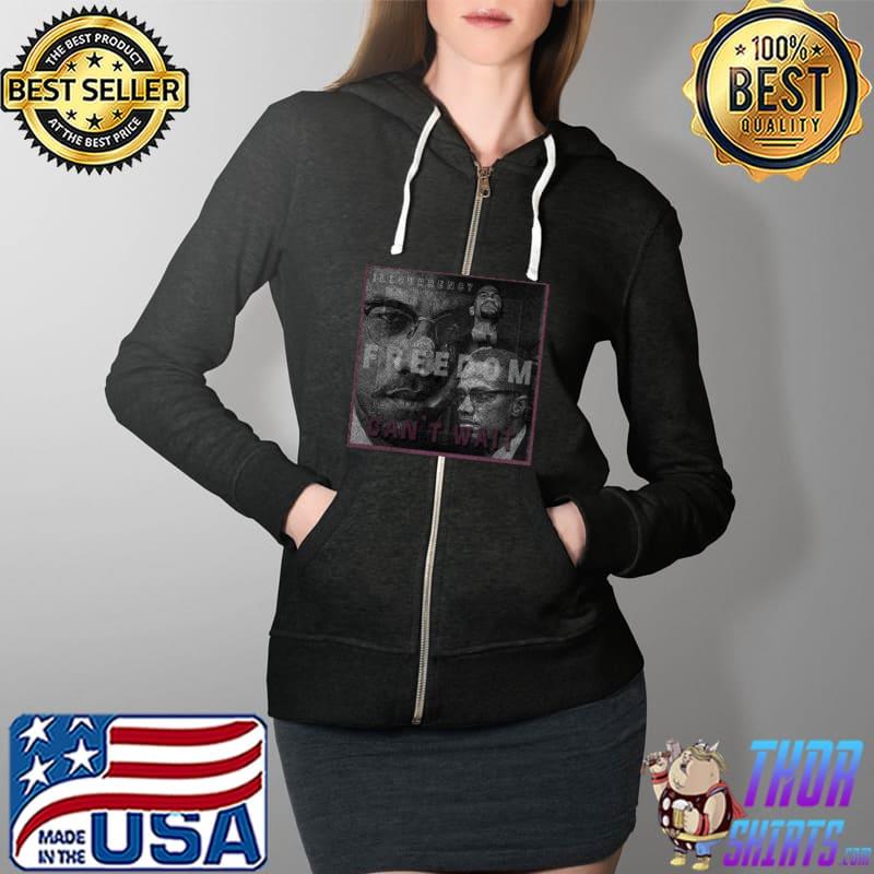 Illcurrency Malcolm X Matching Sneaker Freedom Can't Wait Shirt Full Zip Hooded