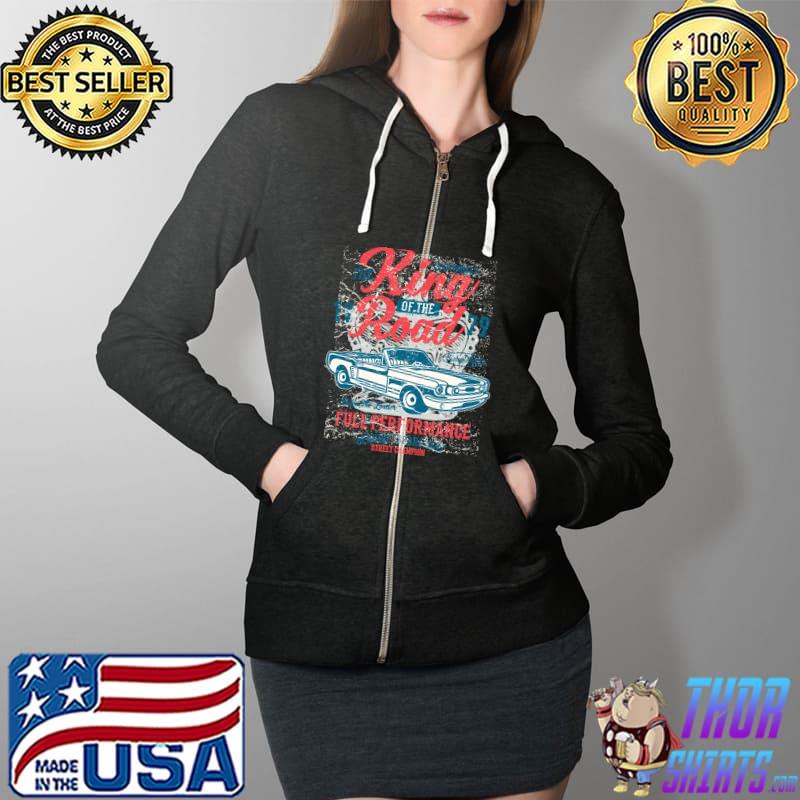 Iron Wheels The King Of The Road 1979 Full Performance Genuine Sparepart Shirt Full Zip Hooded
