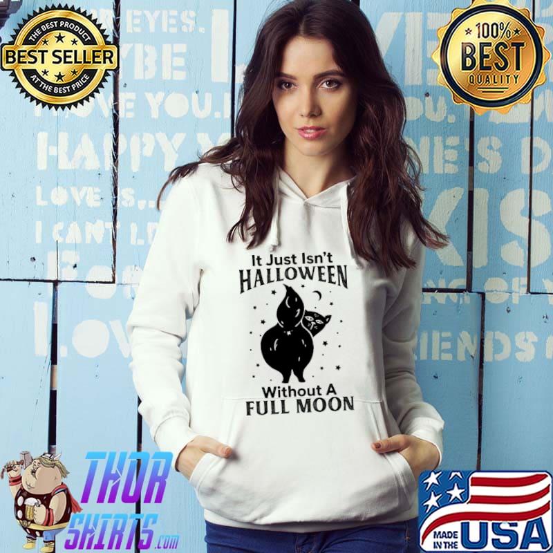 It Just Isn't Halloween Without A Full Moon Cat Shirt